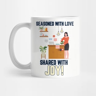 Food bloggers season and share joy Mug